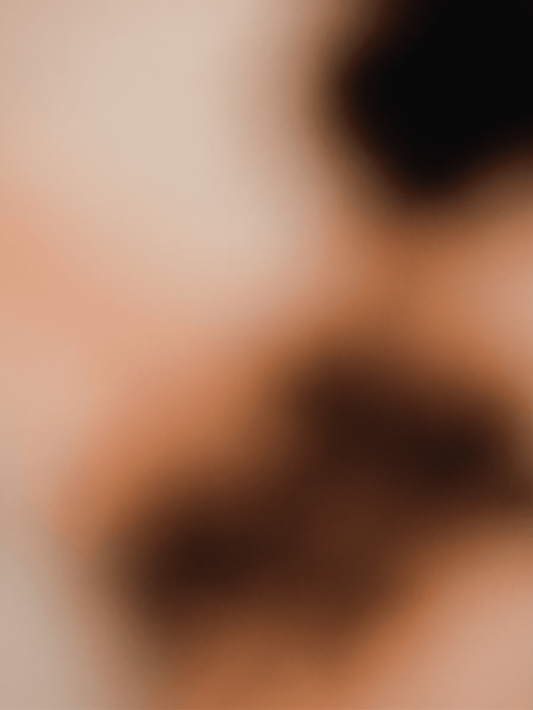 Abstract image with soft, blurred shapes in warm tones.