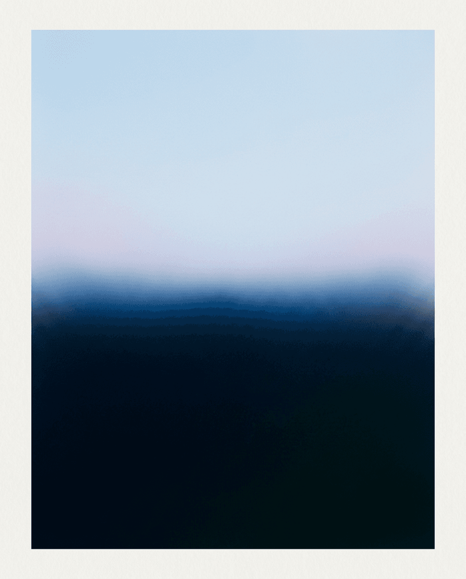 Abstract illustration with blended blue and pale pink hues.